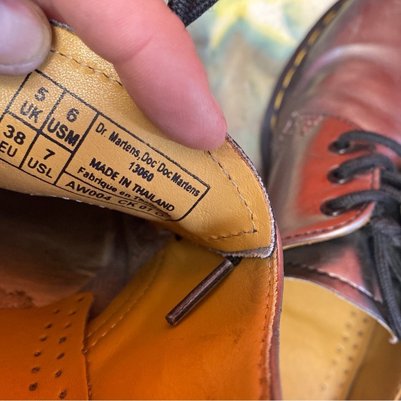 Dr. Martens 1461 Vegan Metallic Chrome Lowtop Lace Industrial Loafer Shoe 7 - Picture 9 of 9